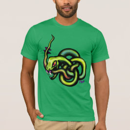 Ouroboros Schlange Keltische Knie Tattoo T-Shirt