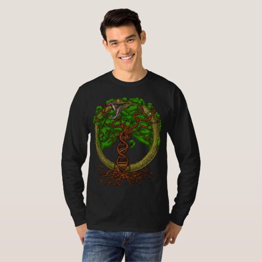 Ouroboros Schlangenbaum T-Shirt (Vorne ganz)