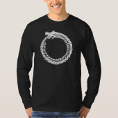 Ouroboros Shirt-weißer Drache, der Schwanz-T - T-Shirt (Vorderseite)
