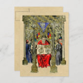 Ouroboros-Symbol im Buch der Alchemie Postkarte (Vorne/Hinten)