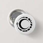 Ouroboros und Mond Button (Vorne & Hinten)