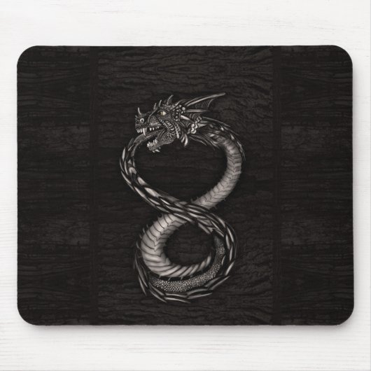 Ouroboros Unendlichkeits-Drache auf Mousepad (Vorne)