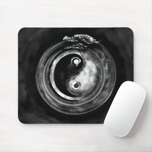 Ouroboros Yin - Yang Mousepad (Mit Mouse)
