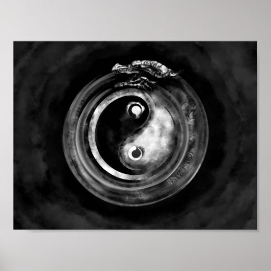 Ouroboros Yin - Yang Poster (Vorne)