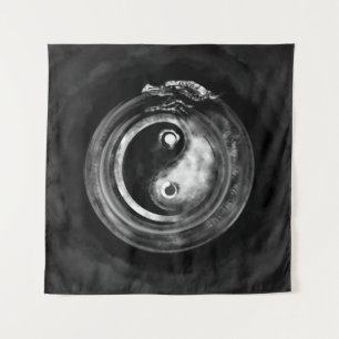 Ouroboros Yin - Yang Wandteppich