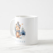 Ours en peluche dans la forêt, personnalisé kaffeetasse (Vorderseite Links)
