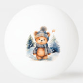 Ours en peluche dans la forêt, personnalisé tischtennisball (Rückseite)