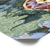 Ourson und Violette von Virginia Frances Sterrett Poster (Ecke)