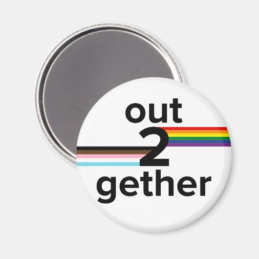 Out2Together-Kühlschrankmagnet Magnet (Vorderseite/Rückseite)
