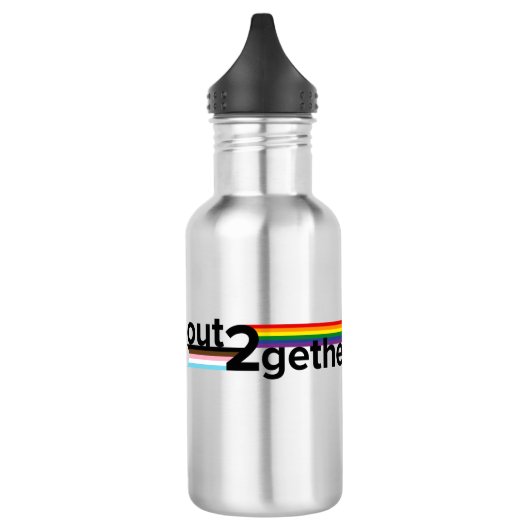 Out2Together-Wasserflasche Edelstahlflasche (Links)
