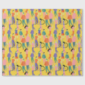 Out and About People Pattern Geschenkpapier (Flach)