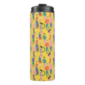 Out and About People Pattern Thermosbecher (Vorderseite)