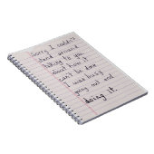 Out and Doing It Notebook Notizblock (Rechte Seite)