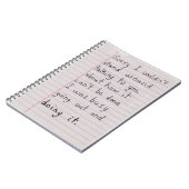 Out and Doing It Notebook Notizblock (Linke Seite)