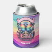 Out and Proud Gay Pride Party Dosenkühler (Kanne Vorderseite)