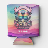 Out and Proud Gay Pride Party Dosenkühler (Rückseite)