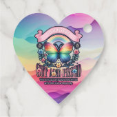 Out and Proud Gay Pride Party Geschenkanhänger (Rückseite)