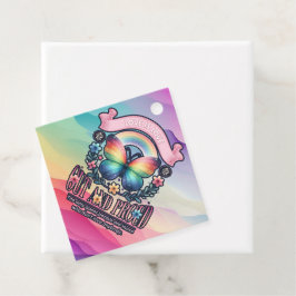 Out and Proud Gay Pride Party Geschenkanhänger