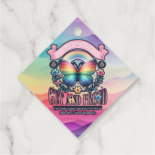 Out and Proud Gay Pride Party Geschenkanhänger (Rückseite)