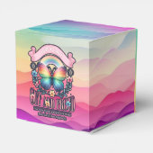 Out and Proud Gay Pride Party Geschenkschachtel (Rückseite)