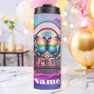 Out and Proud Gay Pride Party Thermosbecher