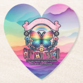 Out and Proud Gay Pride Party Untersetzer (Vorderseite)