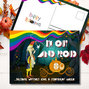Out and Stolz Halloween mit magischem Flair Feiertagspostkarte