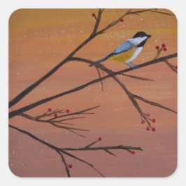 Out auf einer Limousine Quadratischer Aufkleber