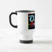 Out-Bowling-Logo-Tasse Reisebecher (Links)