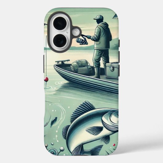 Out Fishing iPhone Case (Rückseite)
