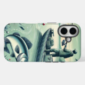 Out Fishing iPhone Case (Rückseite (Horizontal))