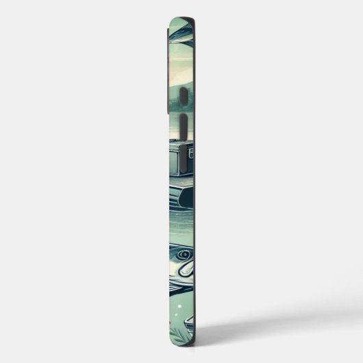 Out Fishing iPhone Case (Rückseite / Links)