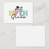 Out Fünfte Klasse Abschluss Senior Summer Vacation Mitteilungskarte (Vorne/Hinten)