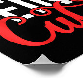 Out Here Being Cute Womens Floral Motivational Quo Poster (Ecke)