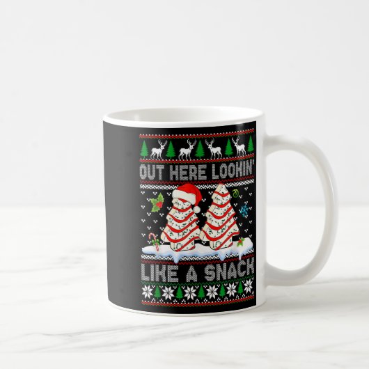 Out Here Lookin' Like A Snack Christmas Cakes Debb Kaffeetasse (Rechts)