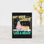 Out Here Lookin' Like A Snack Christmas Cakes Debb Karte (Gelbe Blume)