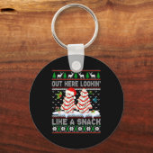 Out Here Lookin' Like A Snack Christmas Cakes Debb Schlüsselanhänger (Vorderseite)