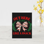 Out Here Lookin Like A Snack Funny Christmas Coque Karte (Gelbe Blume)