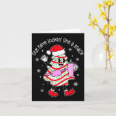 Out Here Looking Like A Snack Christmas Tree Cake  Karte (Gelbe Blume)