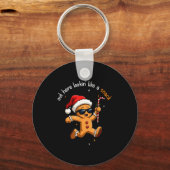 Out Here Looking Like A Snack Funny Boujee Gingerb Schlüsselanhänger (Vorderseite)