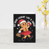 Out Here Looking Like A Snack Funny Boujee Xmas Gi Karte (Gelbe Blume)