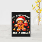 Out Here Looking Like A Snack Funny Boujee Xmas Gi Karte (Gelbe Blume)