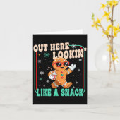 Out Here Looking Like A Snack Funny Boujee Xmas Gi Karte (Gelbe Blume)