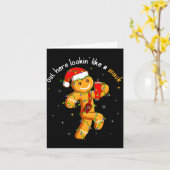 Out Here Looking Like A Snack Funny Boujee Xmas Gi Karte (Gelbe Blume)