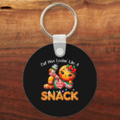 Out Here Looking Like A Snack Funny Boujee Xmas Gi Schlüsselanhänger (Vorderseite)