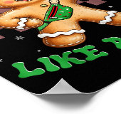 Out Here Looking Like A Snack Funny Christmas Ging Poster (Ecke)