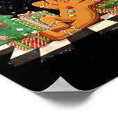 Out Here Looking Like A Snack Funny Gingerbread Ma Poster (Ecke)