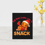 Out Here Looking Like A Snack Funny Xmas Light Gin Karte (Gelbe Blume)