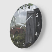 OUT HOUSE AND RUSTED CAR CLOCK GROßE WANDUHR (Winkel)