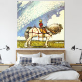 "Out In the Wide World" von John Bauer Leinwanddruck (Insitu (Schlafzimmer))